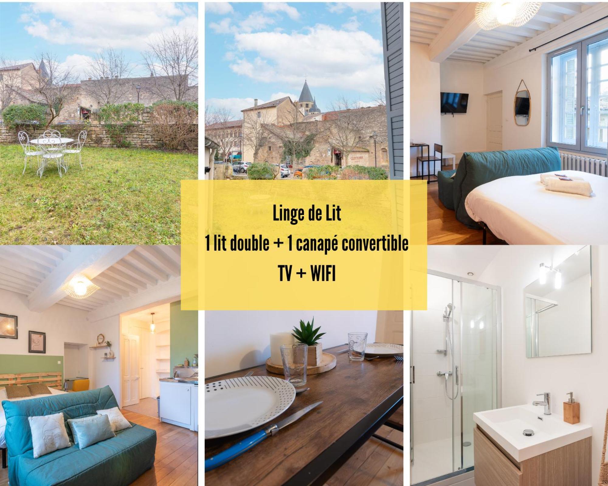 Cabana & La Place De L'Abbaye - Centre-Ville, Jardin Cluny Extérieur photo